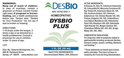 Dysbio Plus (Dsrt0591 Dysbio Plus 5 4 21)
